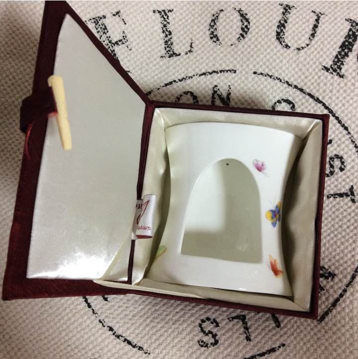 アロマポット 高級  陶器 中国 シンプリーライフ♡ 蝶々　バタフライ
