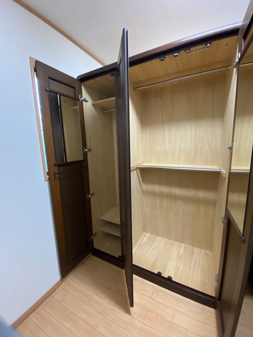 ブラウン クローゼット 婚礼家具＊たのメル便