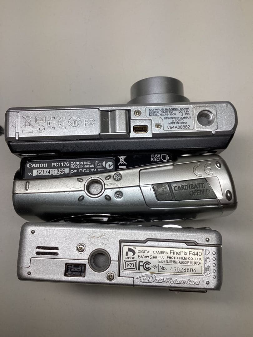 裕*様 ジャンク品 コンパクトデジタルカメラ 3台セット