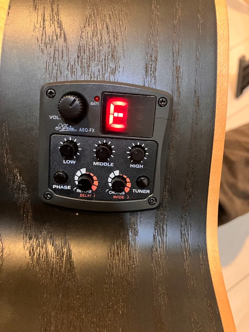 Aria FET-01FX SBK エレアコ中古 おまけ付き！