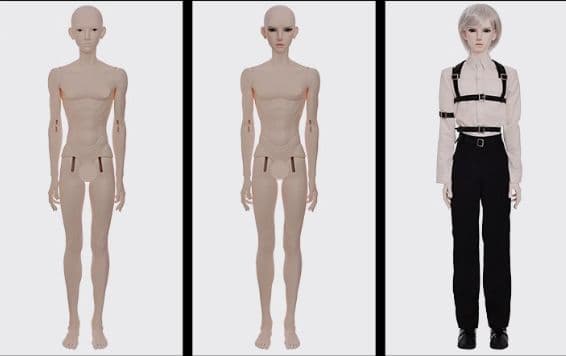 AX973 BJD 1/3 ドール本体 Muyun 球体関節人形 ハンドメイド