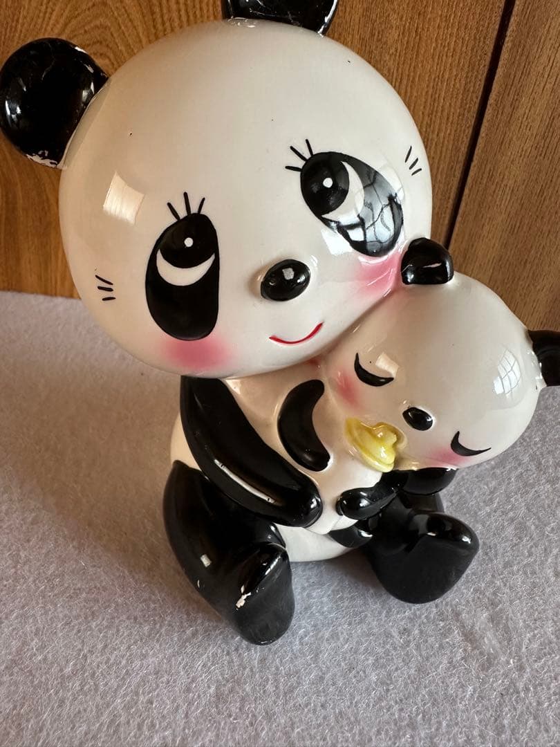 内藤ルネ　パンダ　貯金箱　昭和レトロ　レア