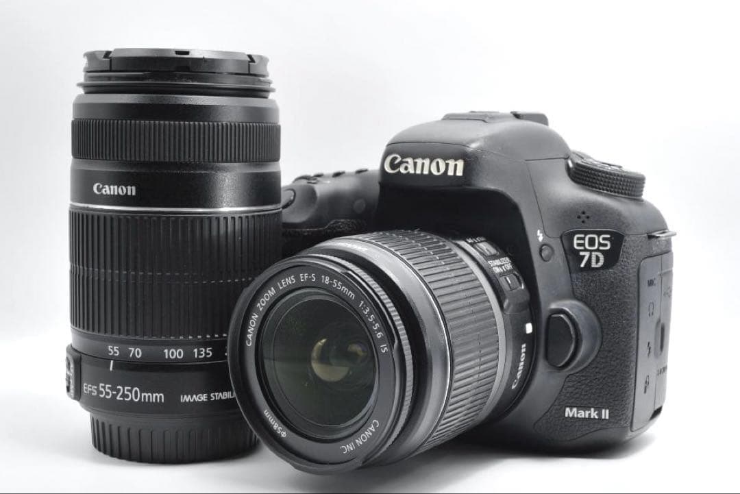レンズ2本付✨Canon 7D Mark Ⅱ 連写 スマホ転送 デジタルカメラ