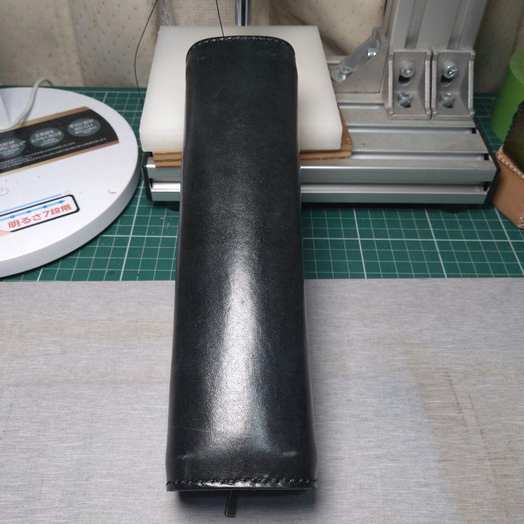 ハンドメイド　牛ヌメ革ペンケース