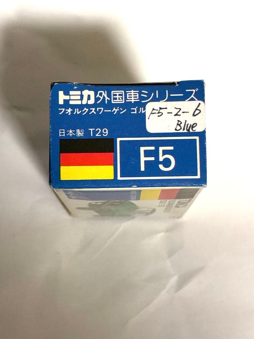 青箱トミカ 外国車シリーズ 日本製　フォルクスワーゲン ゴルフ GOLF GLE