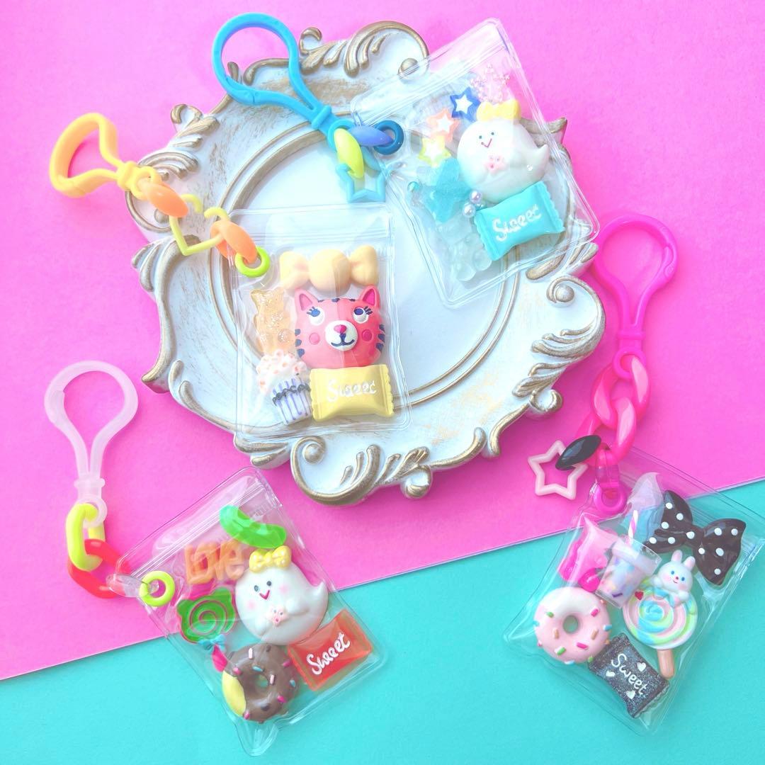 NO.203b 袋がB品 キャンディバッグキーホルダー 200個セット ハート