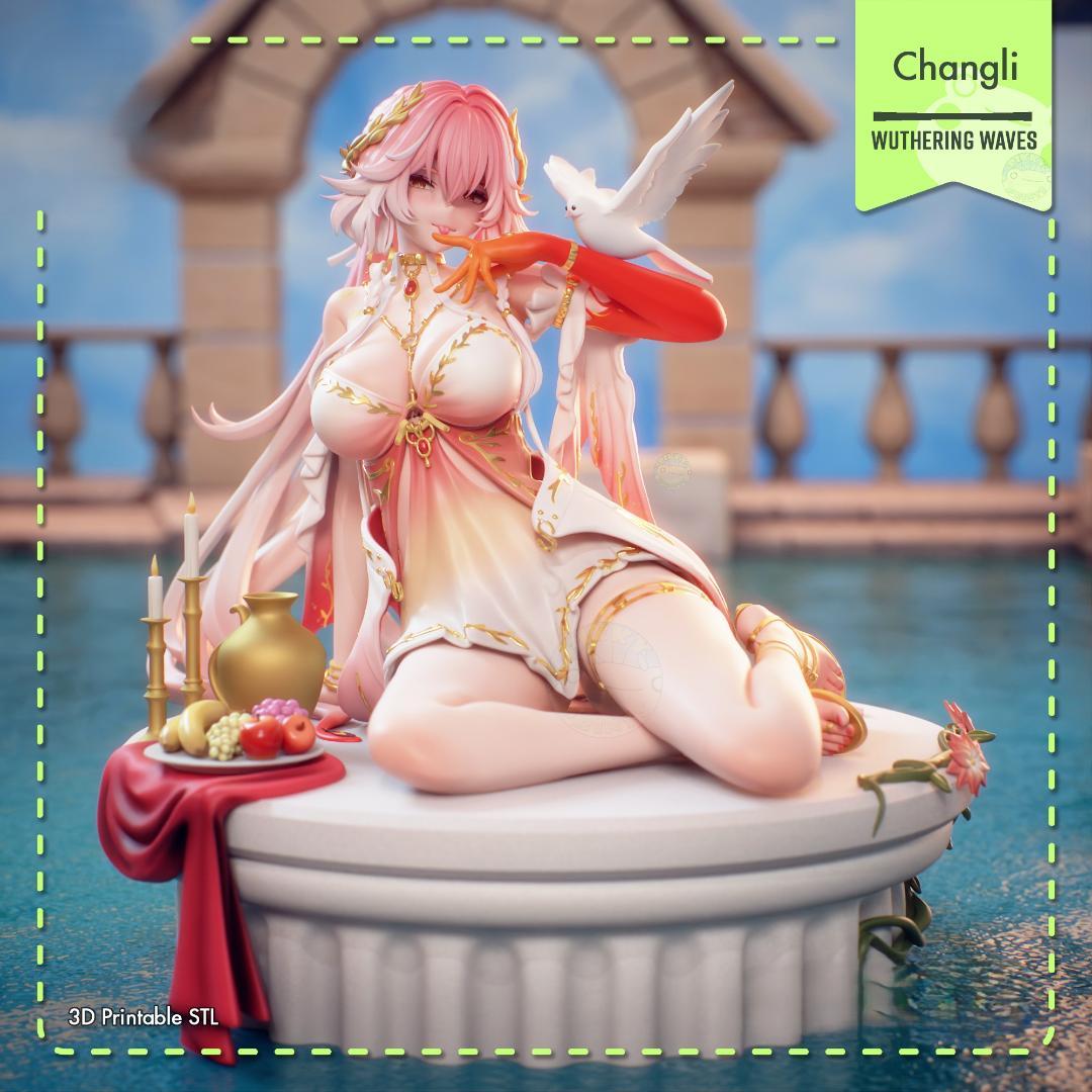 長離　鳴潮　15cm 1/7　未塗装未組立　ガレキ　ガレージキット