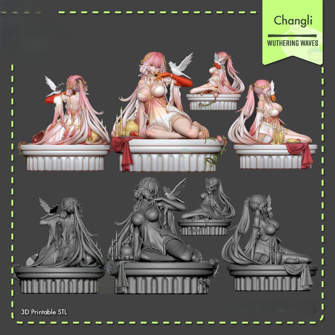 長離　鳴潮　15cm 1/7　未塗装未組立　ガレキ　ガレージキット