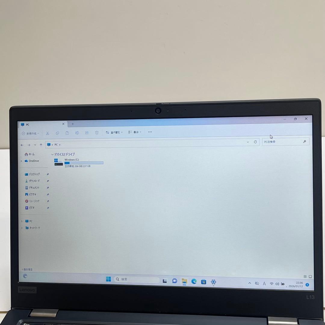 #826 レノボThinkpad L13 Gen 2 i3-1115G4 8GB