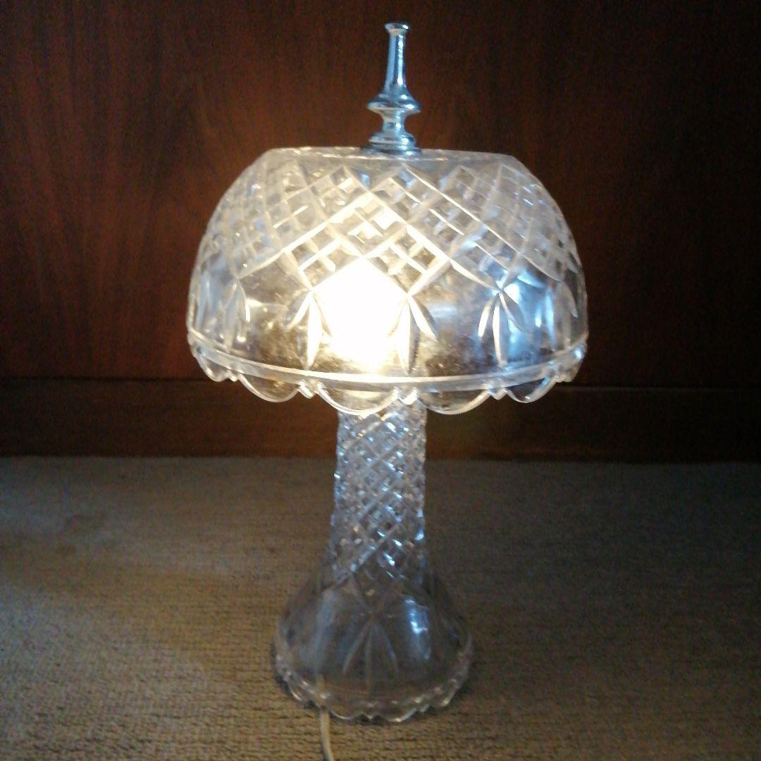 ボヘミアングラス　スタンドライト　34.5cm