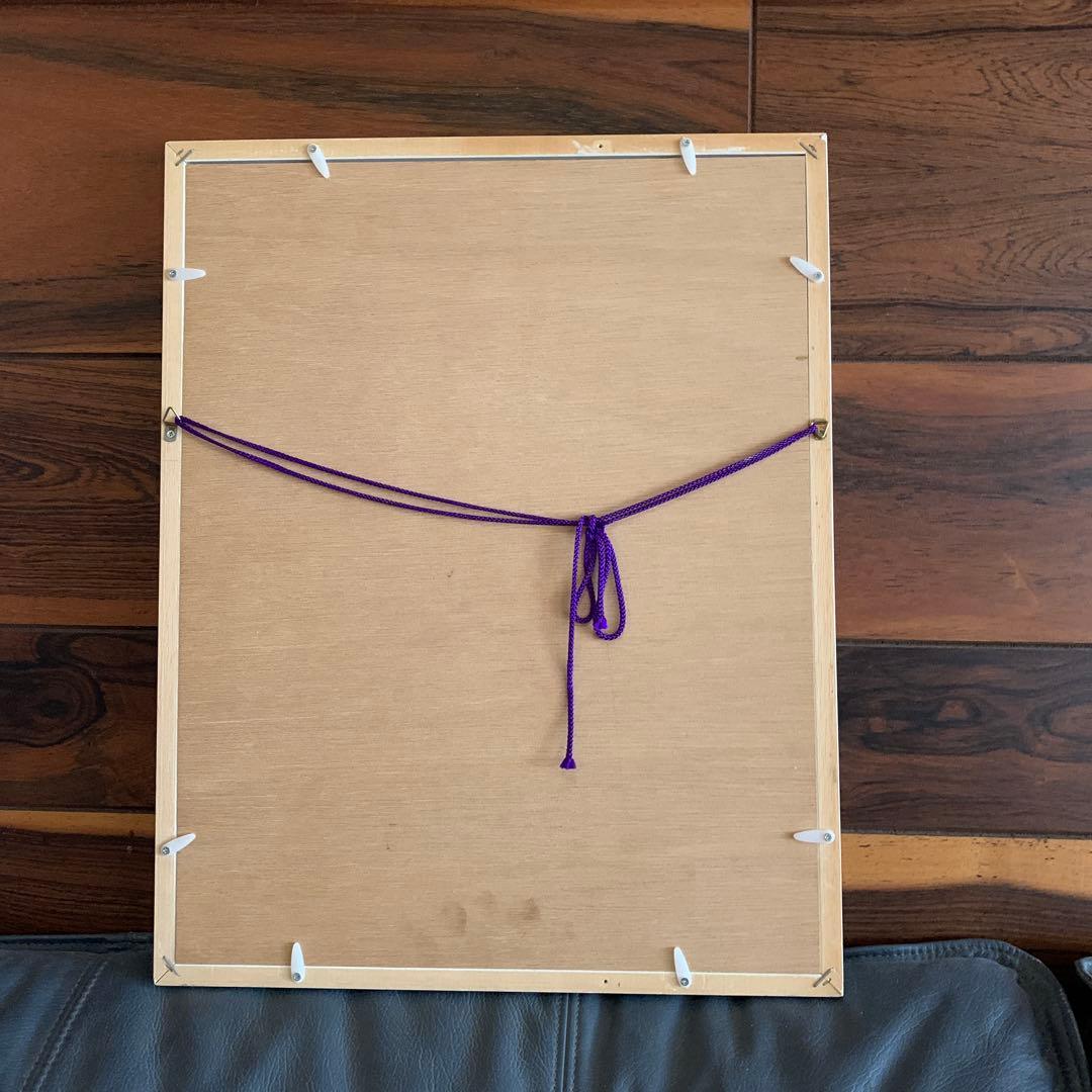 湯川輝義 作 No.33『青児』 モダン女性像 アート作品 ホワイトフレーム