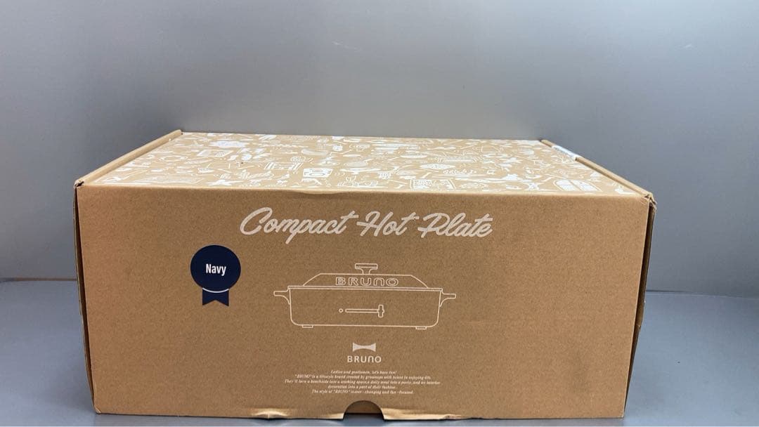 ☆未使用☆ BRUNO コンパクトホットプレート　ネイビー　BOE21-NV
