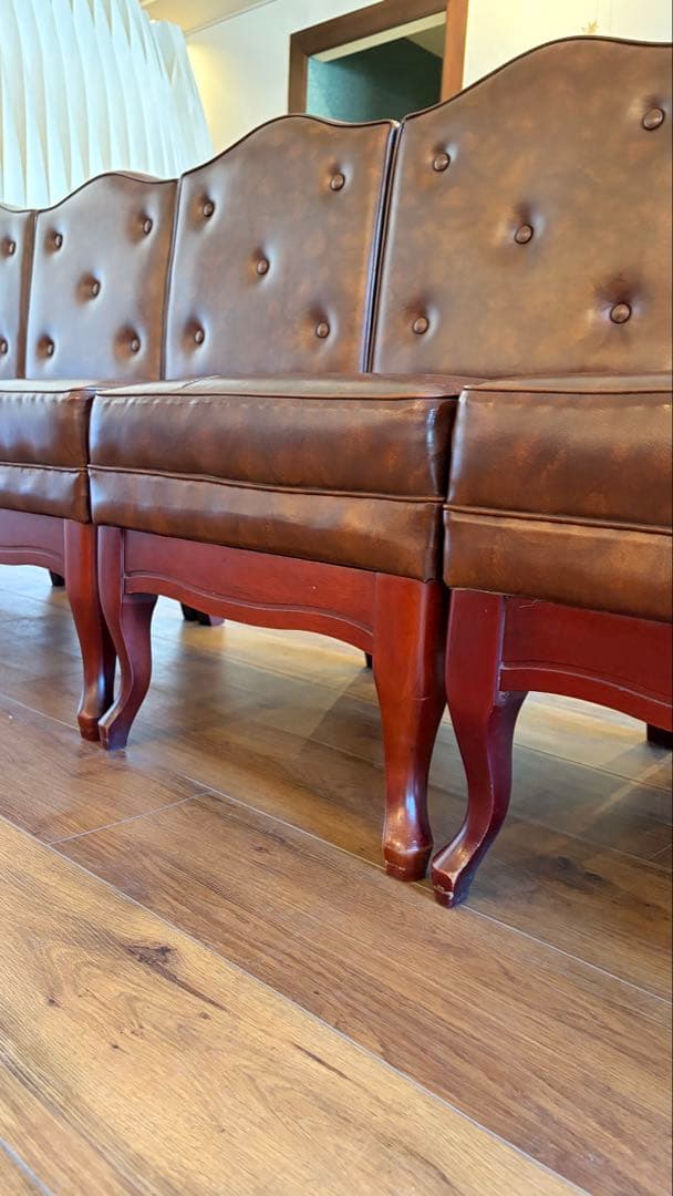 アンティーク調レザーチェア 6脚セット引き取り希望