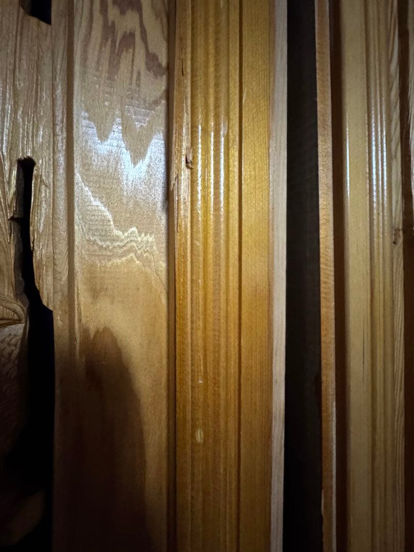 木製彫刻装飾パネル 欄間　2枚セット