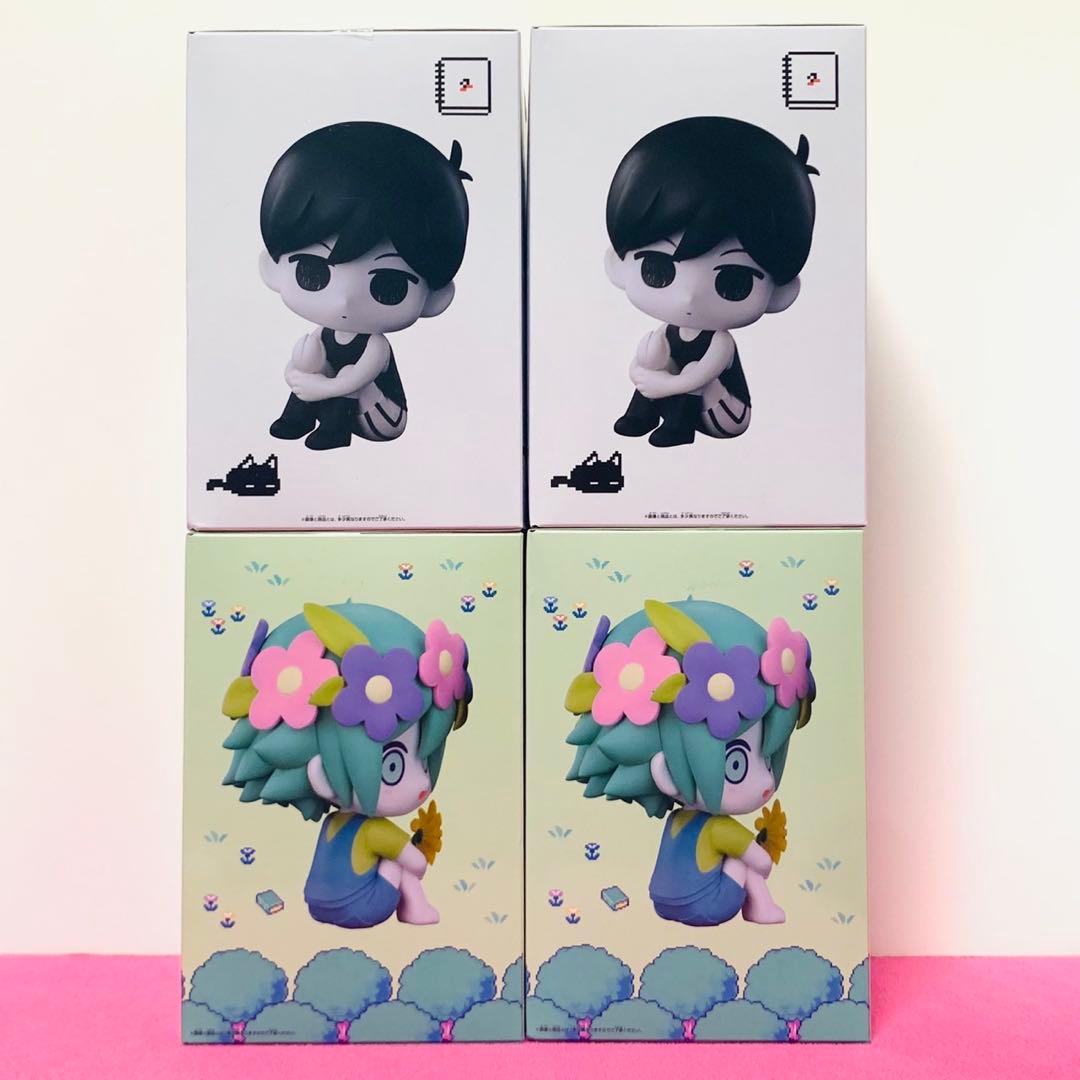 OMORI おすわりフィギュア オモリ & バジル 4体セット