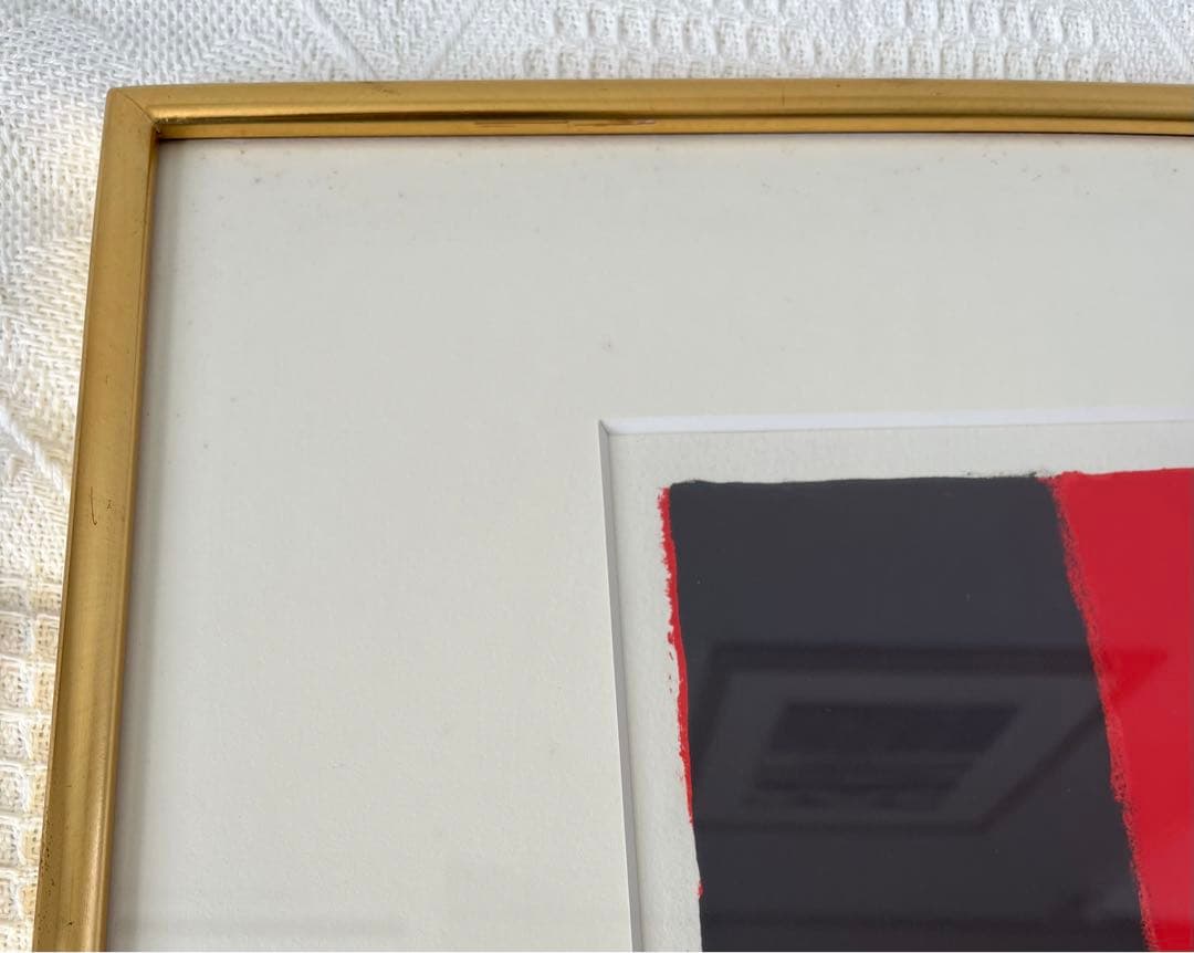 ベルナール・カトラン　リトグラフ　サインあり　ED 27／175 大きめ　額装