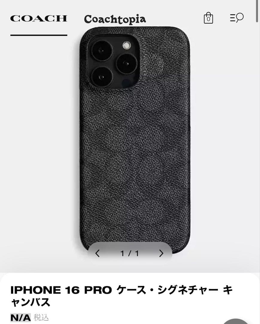 COACH コーチ iPhone ケース iPhone16 Pro