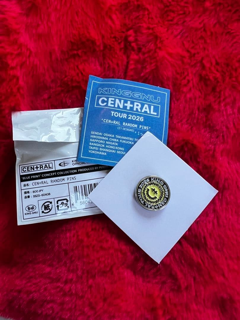 KingGnu キングヌーCEN +RAL ピンバッジ10個セット