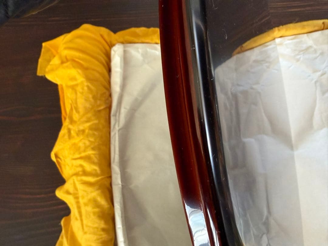 輪島塗　無形重要文化財　溜塗　半月会席膳　五客