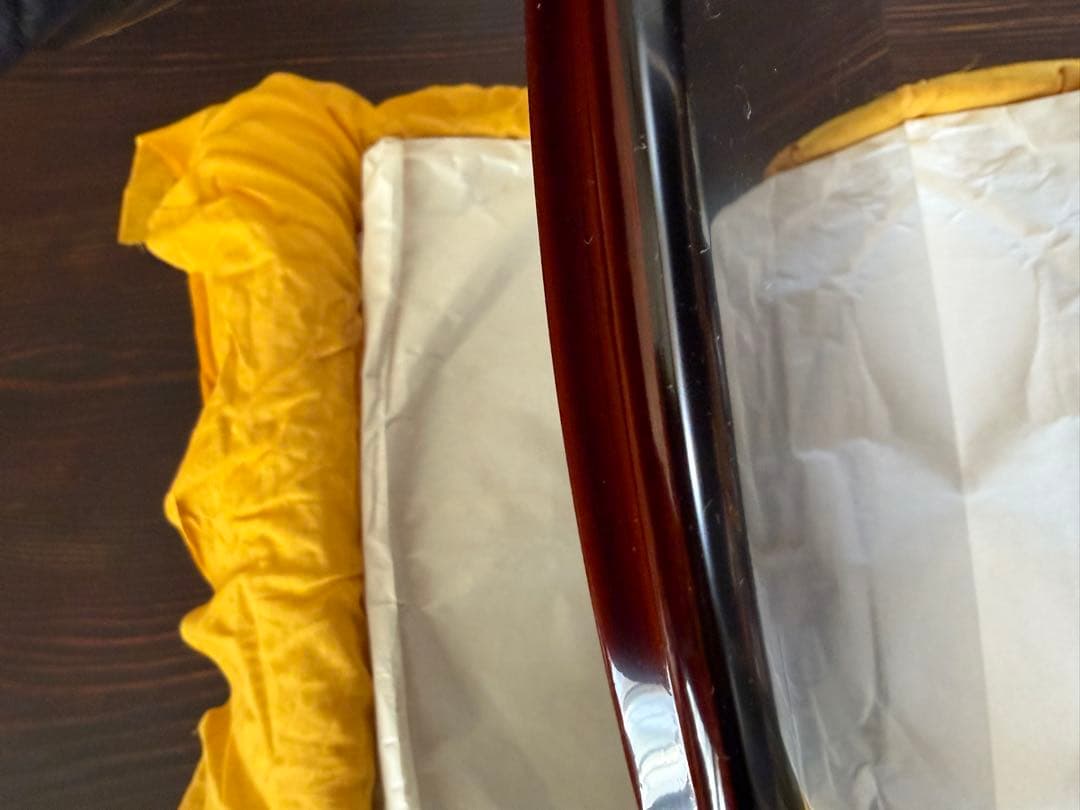 輪島塗　無形重要文化財　溜塗　半月会席膳　五客