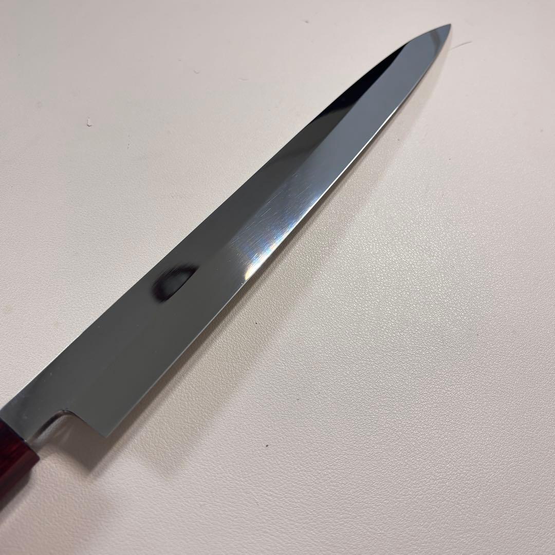 270mm 柳刃包丁 鏡面　紫檀八角柄 刺身包丁 「全鋼」'ᘲ