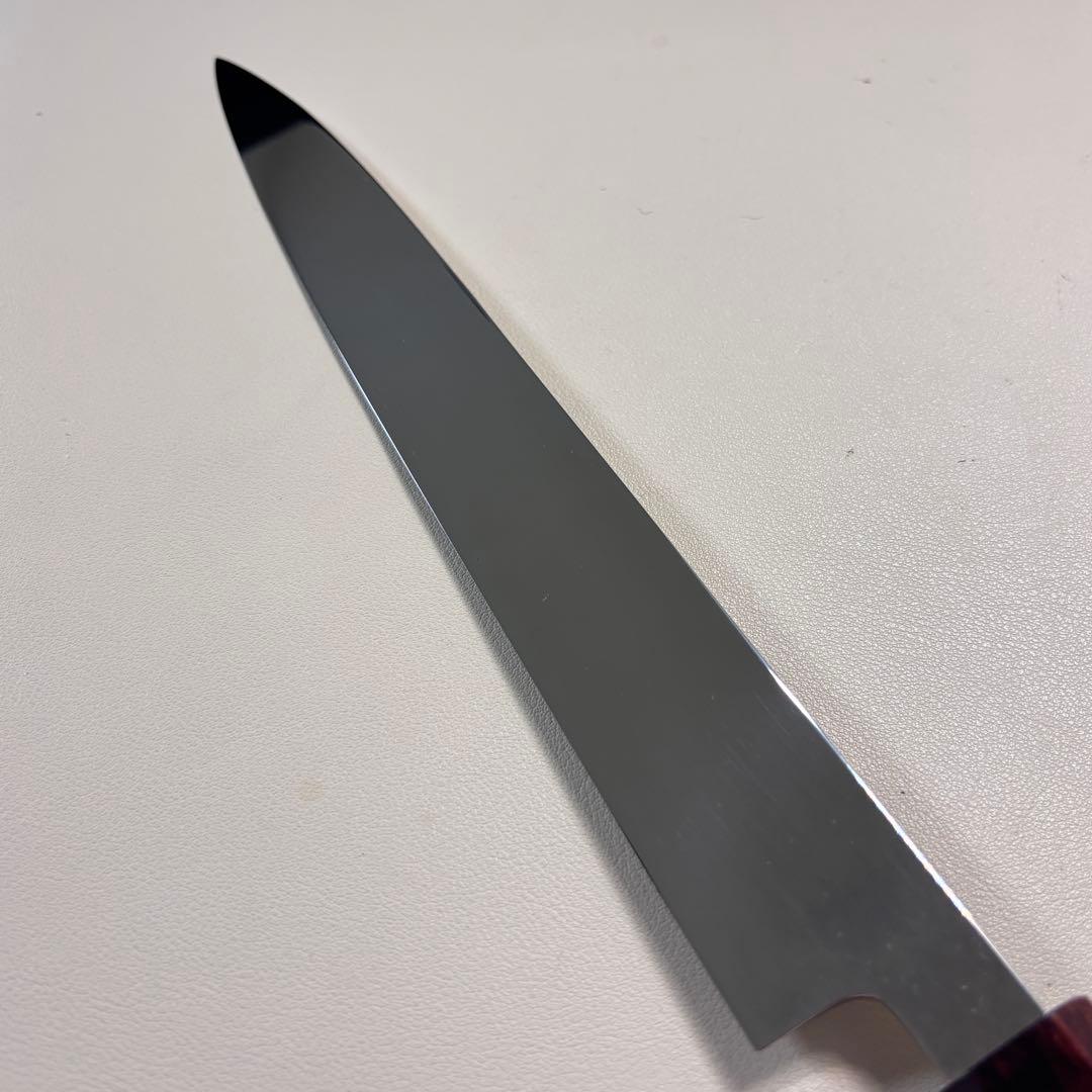 270mm 柳刃包丁 鏡面　紫檀八角柄 刺身包丁 「全鋼」'ᘲ