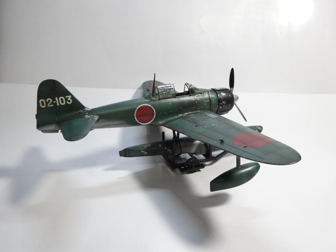 ハセガワ1/48旧日本海軍「二式水上戦闘機」完成品