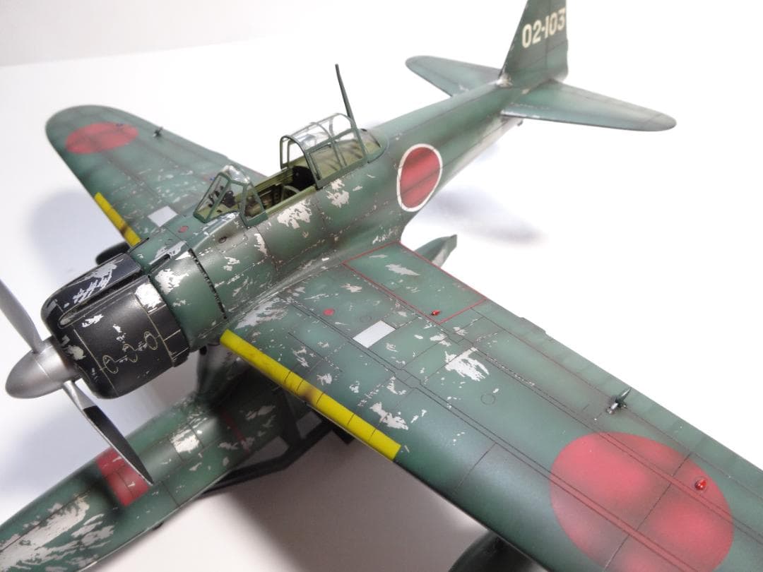 ハセガワ1/48旧日本海軍「二式水上戦闘機」完成品