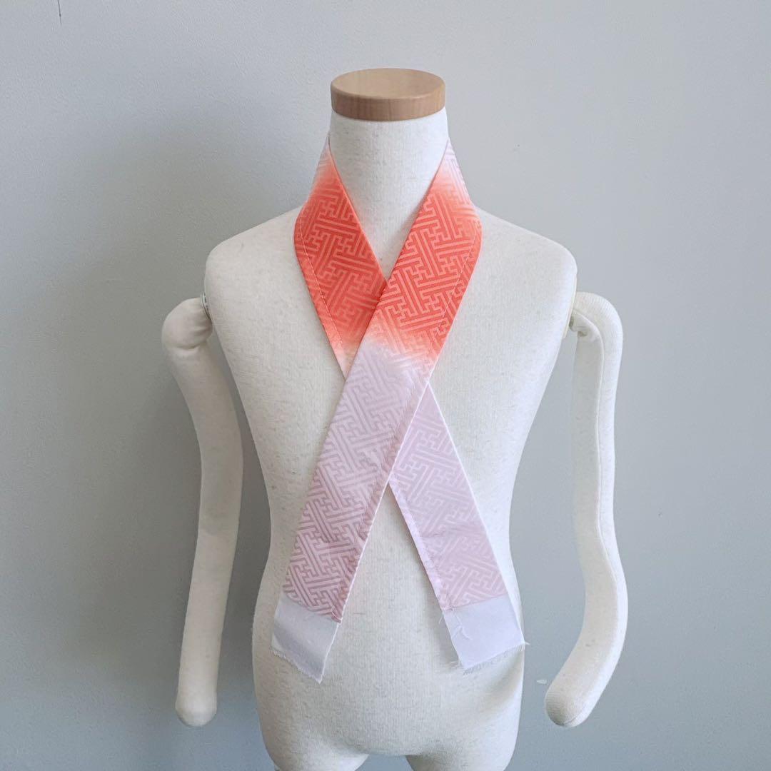 フルセット　七五三７歳女の子　赤地花御所車　黒地袋帯　蝶鶴菊　簡単半衿　7106