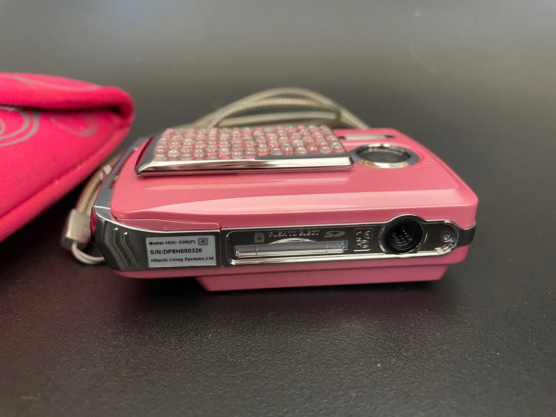 希少！平成レトロ！可愛ィ！入手困難 HITACHI デジカメ ラインストーン