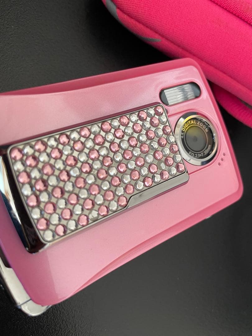 希少！平成レトロ！可愛ィ！入手困難 HITACHI デジカメ ラインストーン