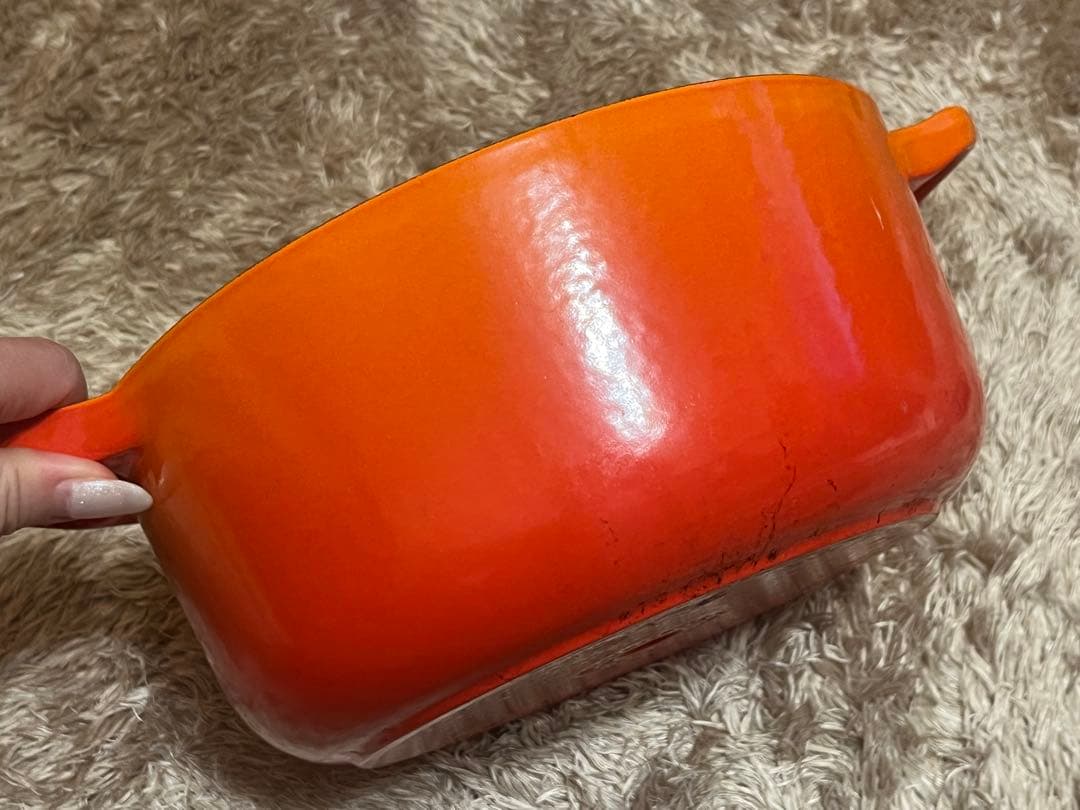 LE CREUSET ル・クルーゼ オレンジ 20cm両手鍋