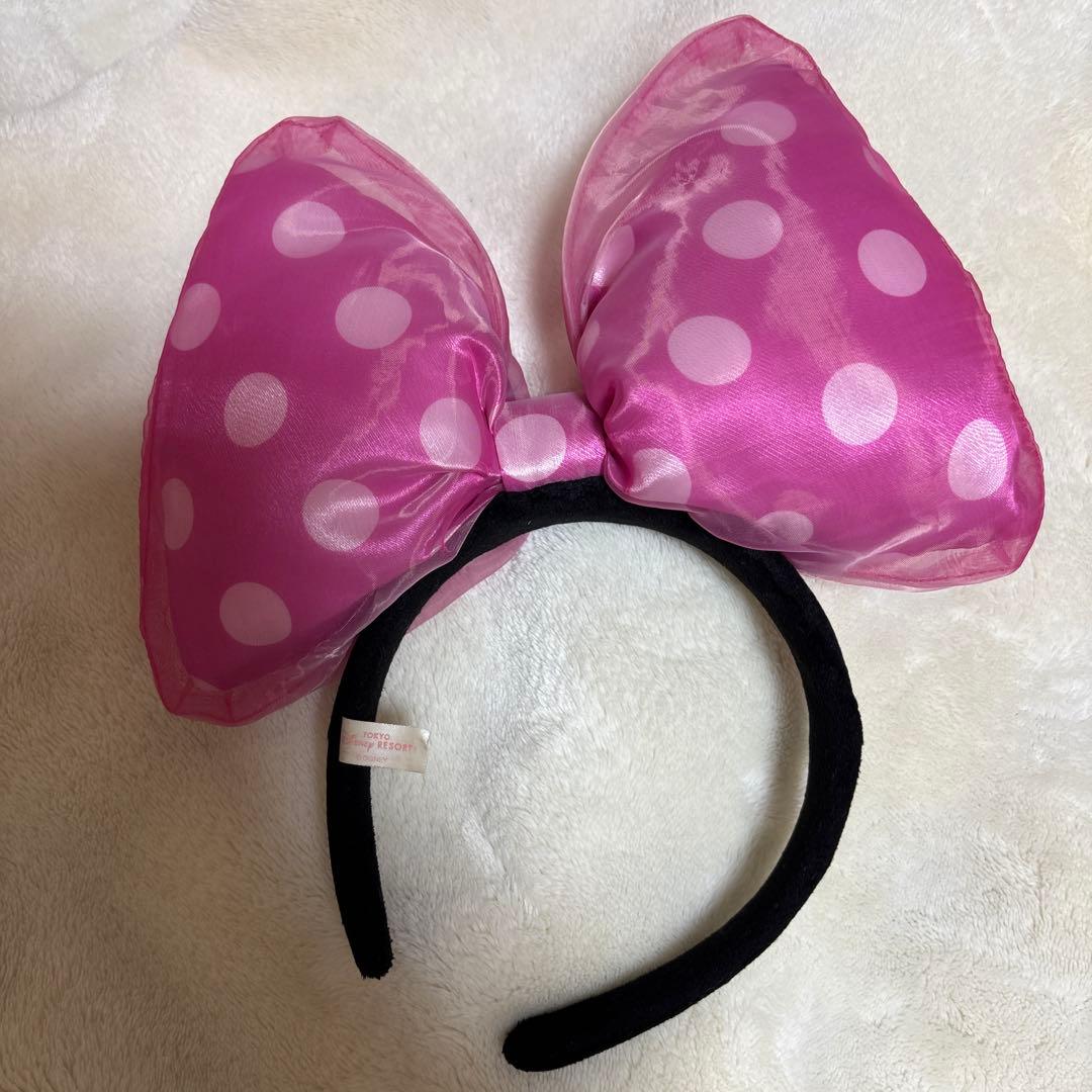 東京ディズニーリゾート　ミニー　水玉　ビッグリボンカチューシャ　5色セット