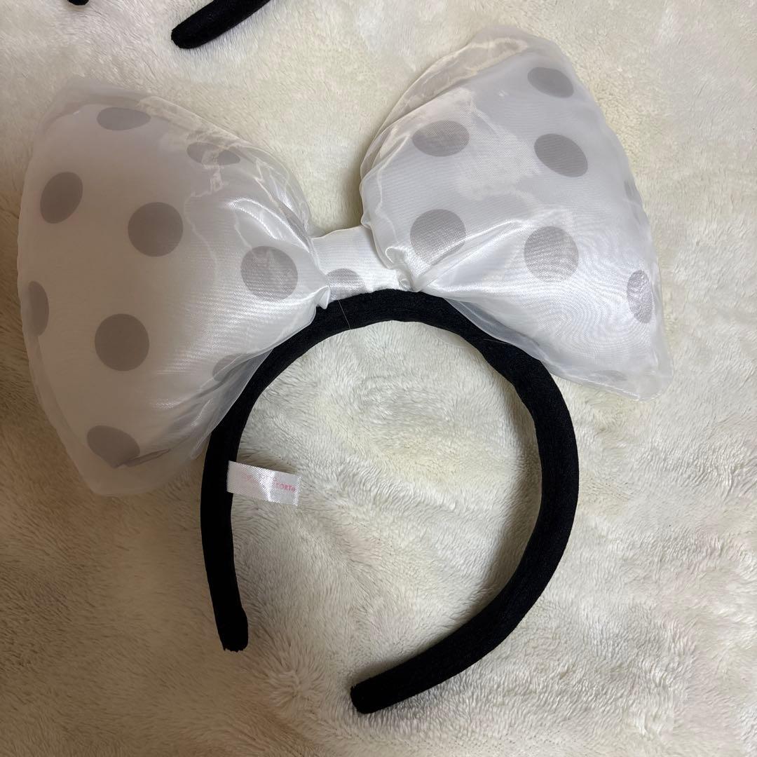 東京ディズニーリゾート　ミニー　水玉　ビッグリボンカチューシャ　5色セット
