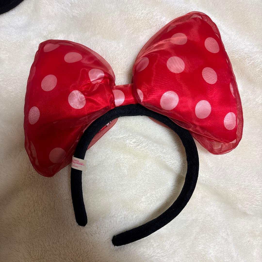 東京ディズニーリゾート　ミニー　水玉　ビッグリボンカチューシャ　5色セット