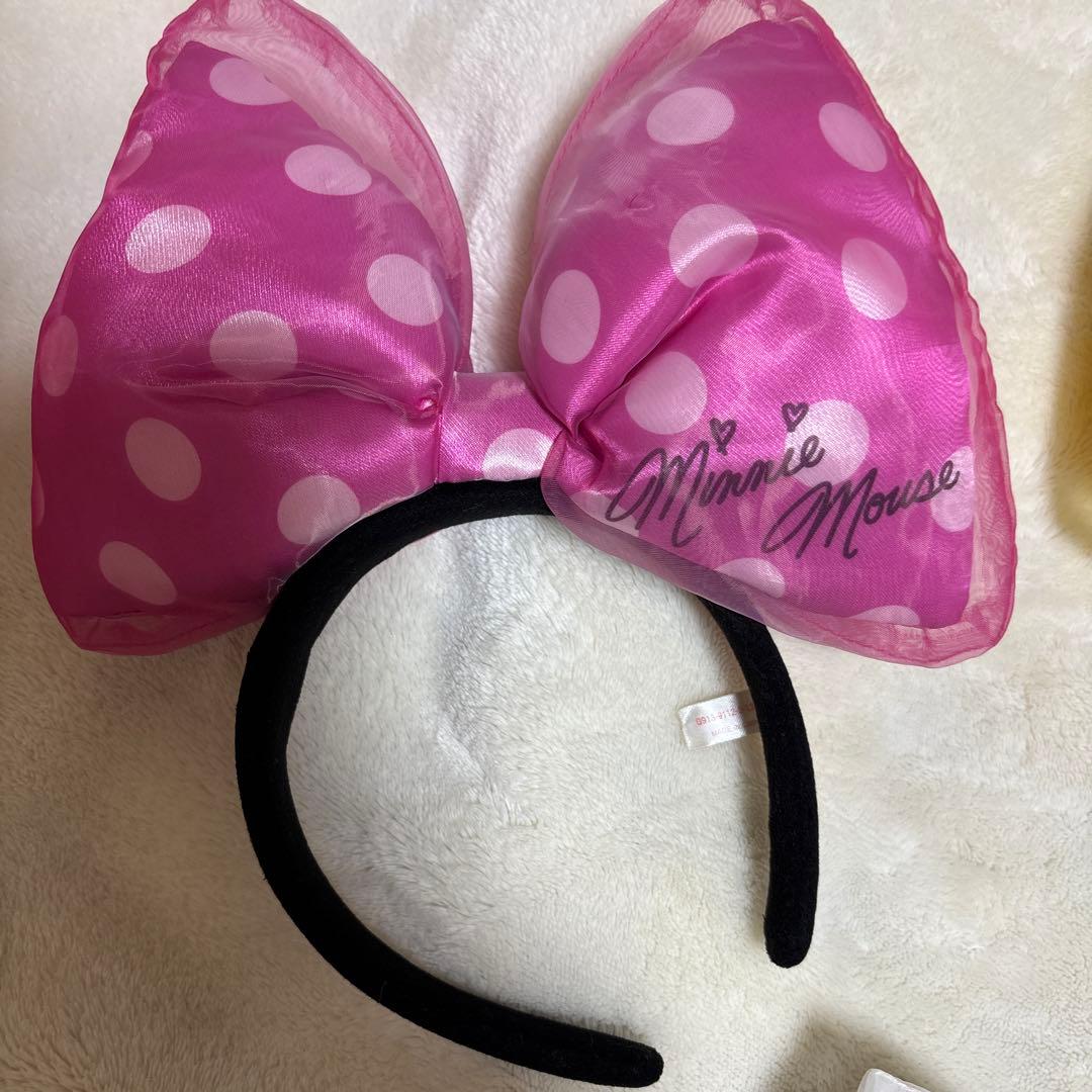 東京ディズニーリゾート　ミニー　水玉　ビッグリボンカチューシャ　5色セット