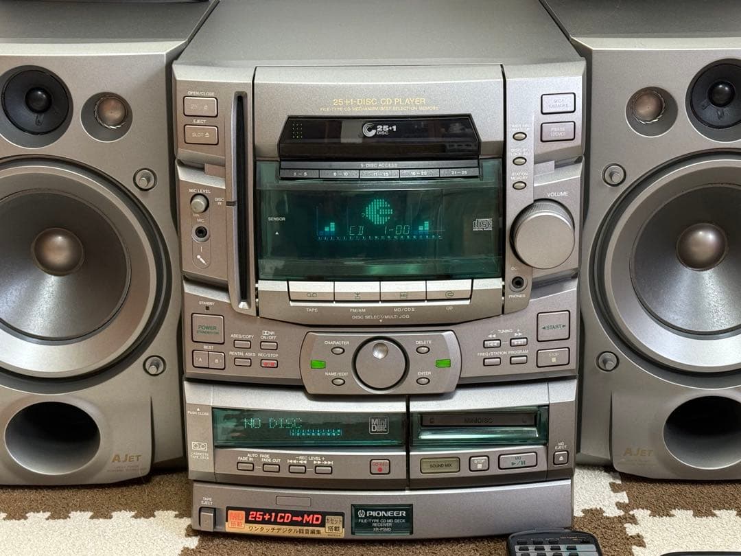 【完動品】パイオニア 25＋1-DISC CD PLAYERコンポ X-MDJ
