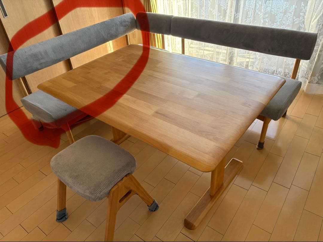 【ainnn】Rainy レイニー② ダイニングソファ 120ベンチ