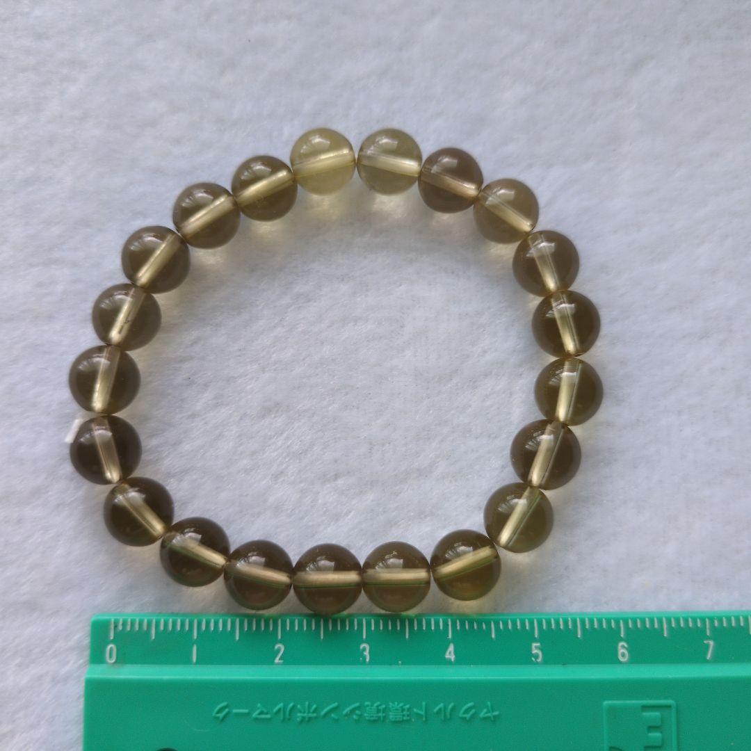 【希少】オウロヴェルデ　8ミリ　ブレスレットオリーブグリーン 天然石