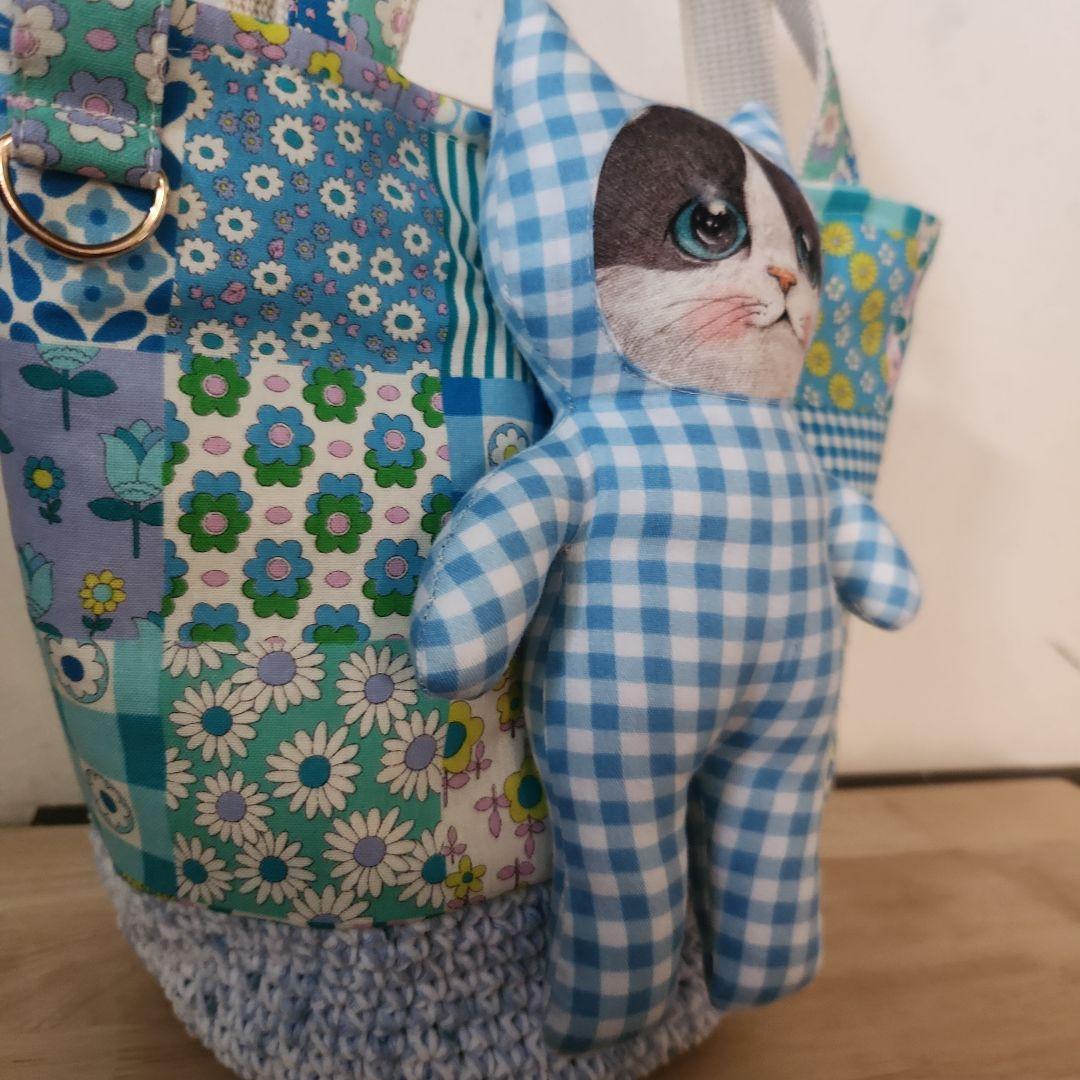 コヤンイサムチョン　春の毛糸のミニカゴバックバック　ハンドメイド