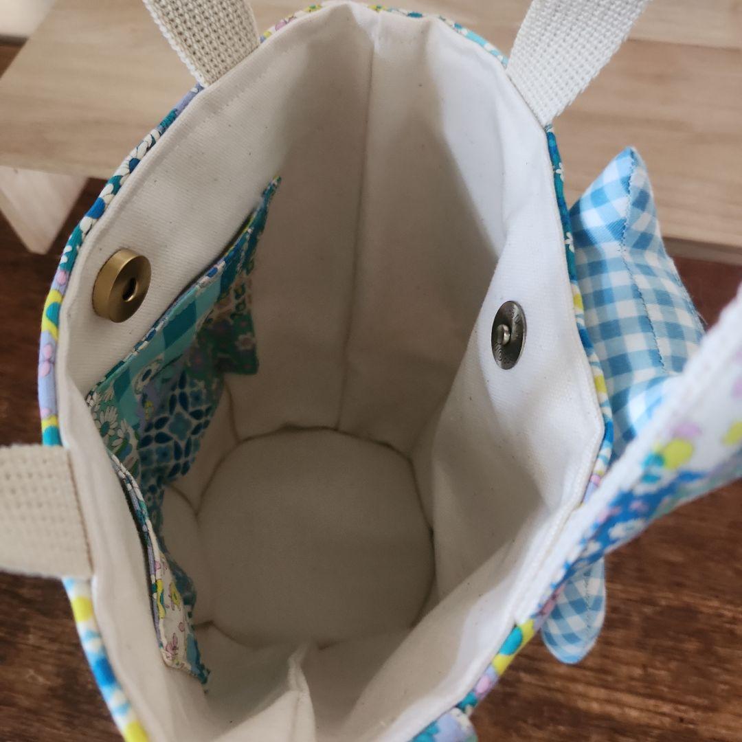 コヤンイサムチョン　春の毛糸のミニカゴバックバック　ハンドメイド