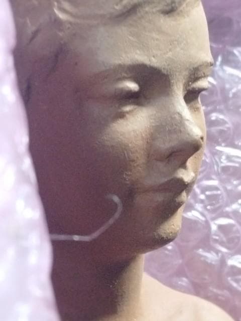 山本稚彦 さわやかな朝 裸婦像 日展評議員 46.5cm 置温