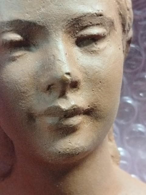 山本稚彦 さわやかな朝 裸婦像 日展評議員 46.5cm 置温