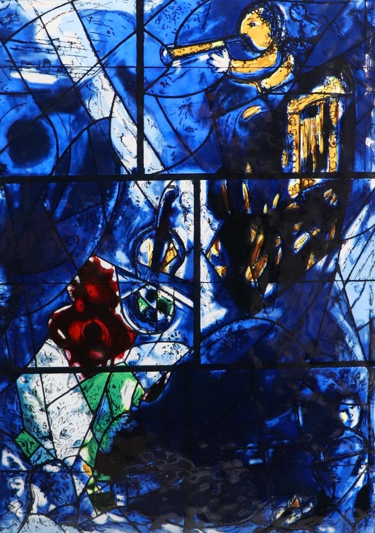 マルク・シャガール 大型ヴィンテージ ステンドグラス アメリカウィンドウズ2/4
