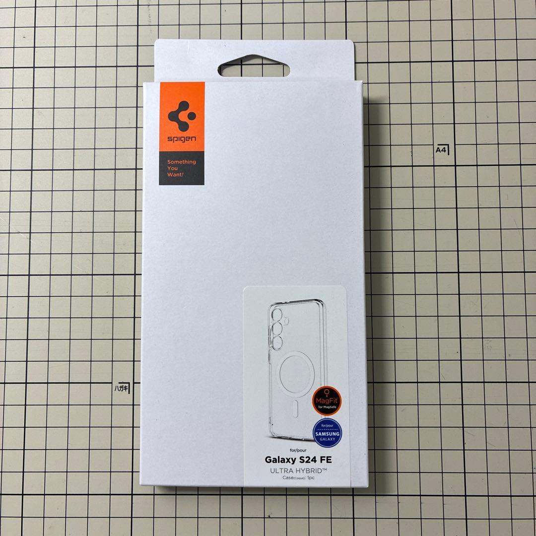 Galaxy S24 FE ブルー　SPIGEN ガラスフィルム・ケース付き