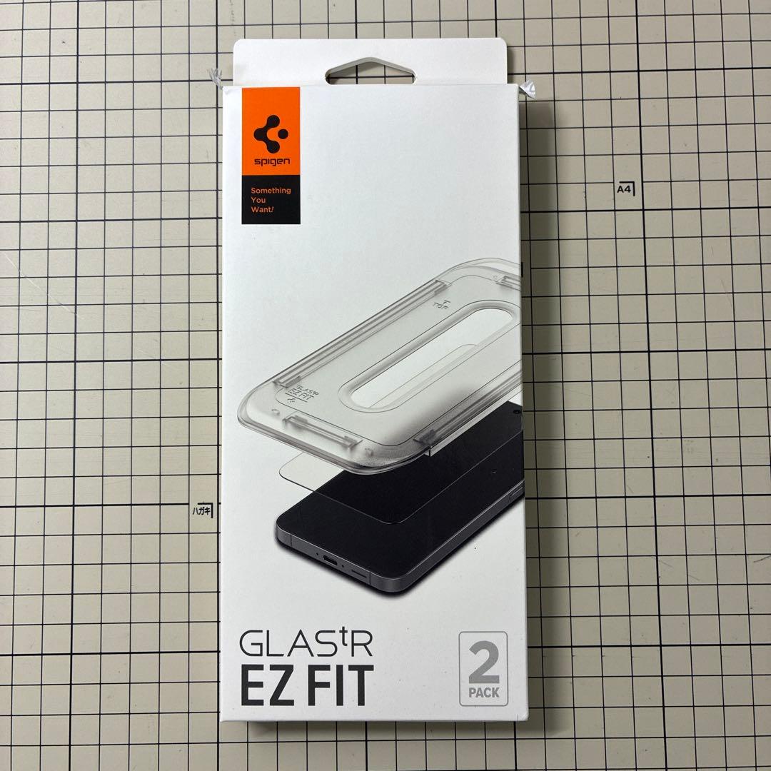 Galaxy S24 FE ブルー　SPIGEN ガラスフィルム・ケース付き