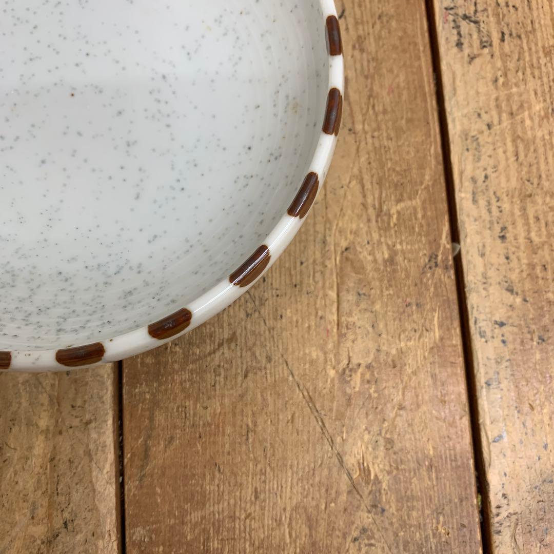 ベ 【美品】ドット縁 浅鉢 小皿 5枚セット 13cm 和食器