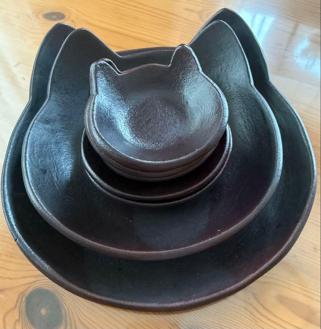 猫耳デザインお皿7枚セット