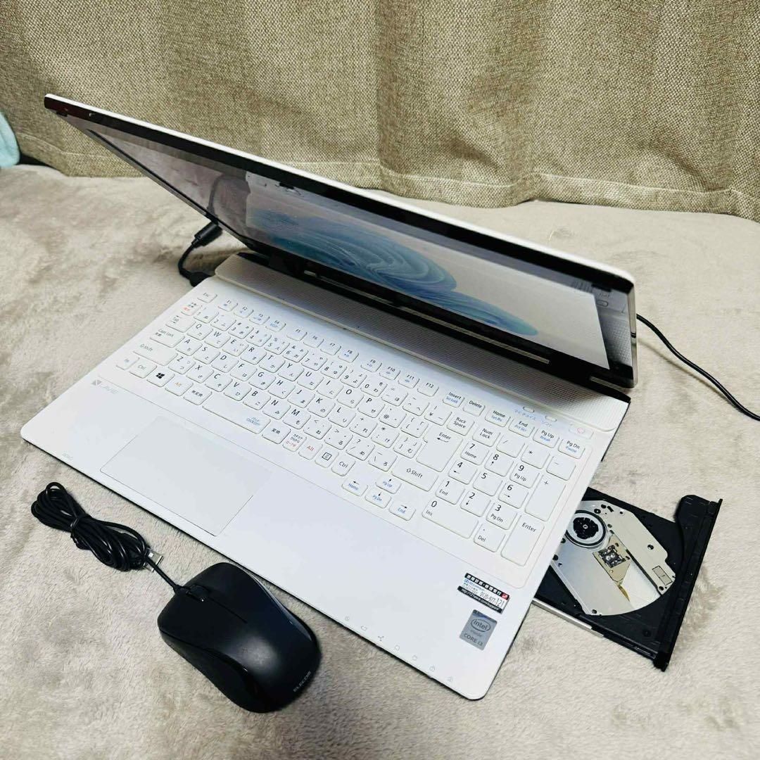 S289 NECノートパソコンWEBカメラSSD高速Windows11オフィス付