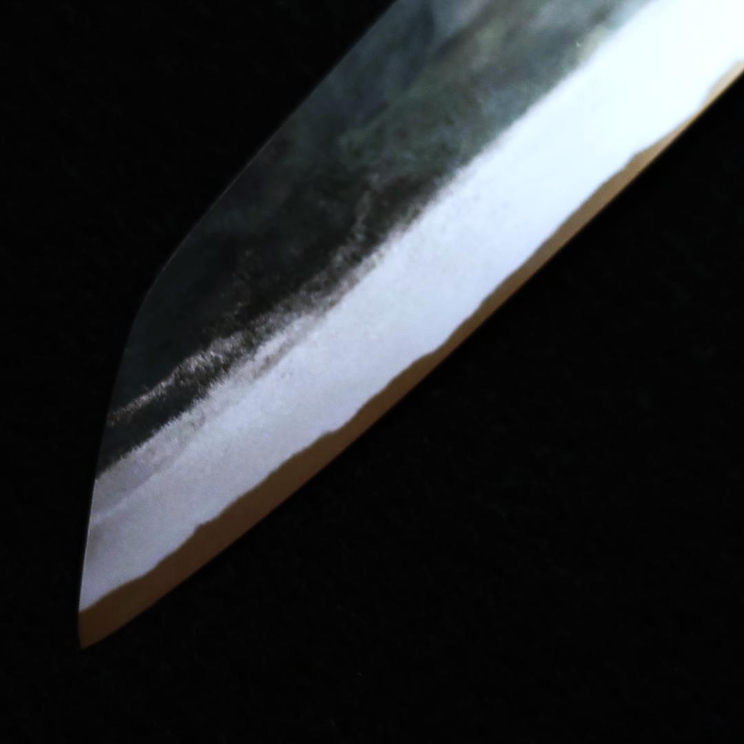 白紙1号 黒打 万能包丁 165㎜ #8042 焼柄 月光作